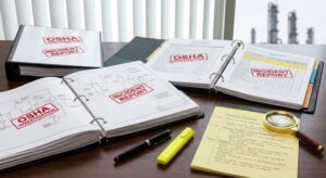 Process safety documents generated by an OSHA refinery investigation after a plant incident